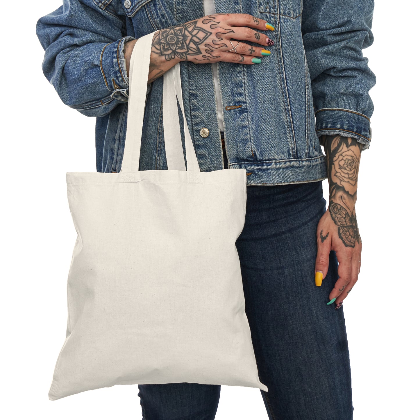 Tote Bag — "Looking for a Man, written by a woman" Funny Feminist Canvas Grocery Tote