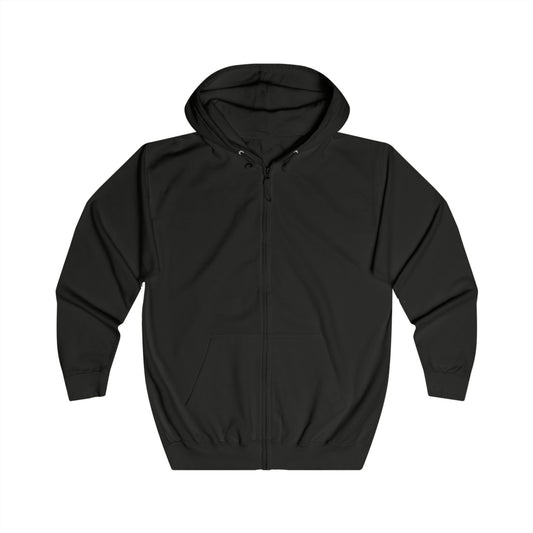 Zip Hoodie — "Mentally Dating a Fictional Character" Graphic Back Zip-Up